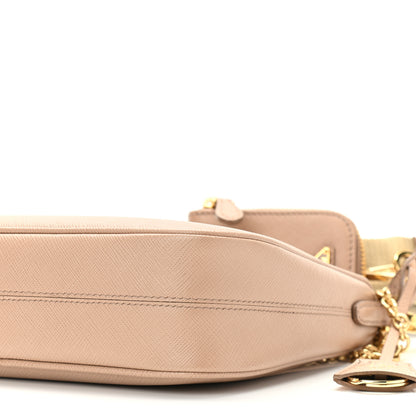 Prada Saffiano Re-Edition 2005 Shoulder Bag Cammeo Beige 9 of 9