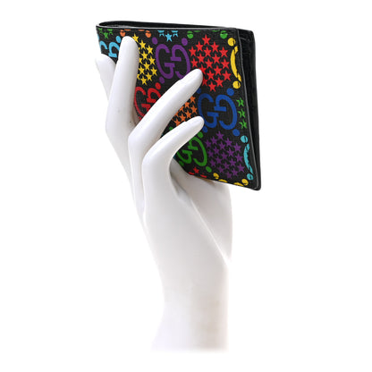 Gucci GG Supreme Monogram Psychedelic Bi-Fold Wallet Black Multicolor 2 of 6