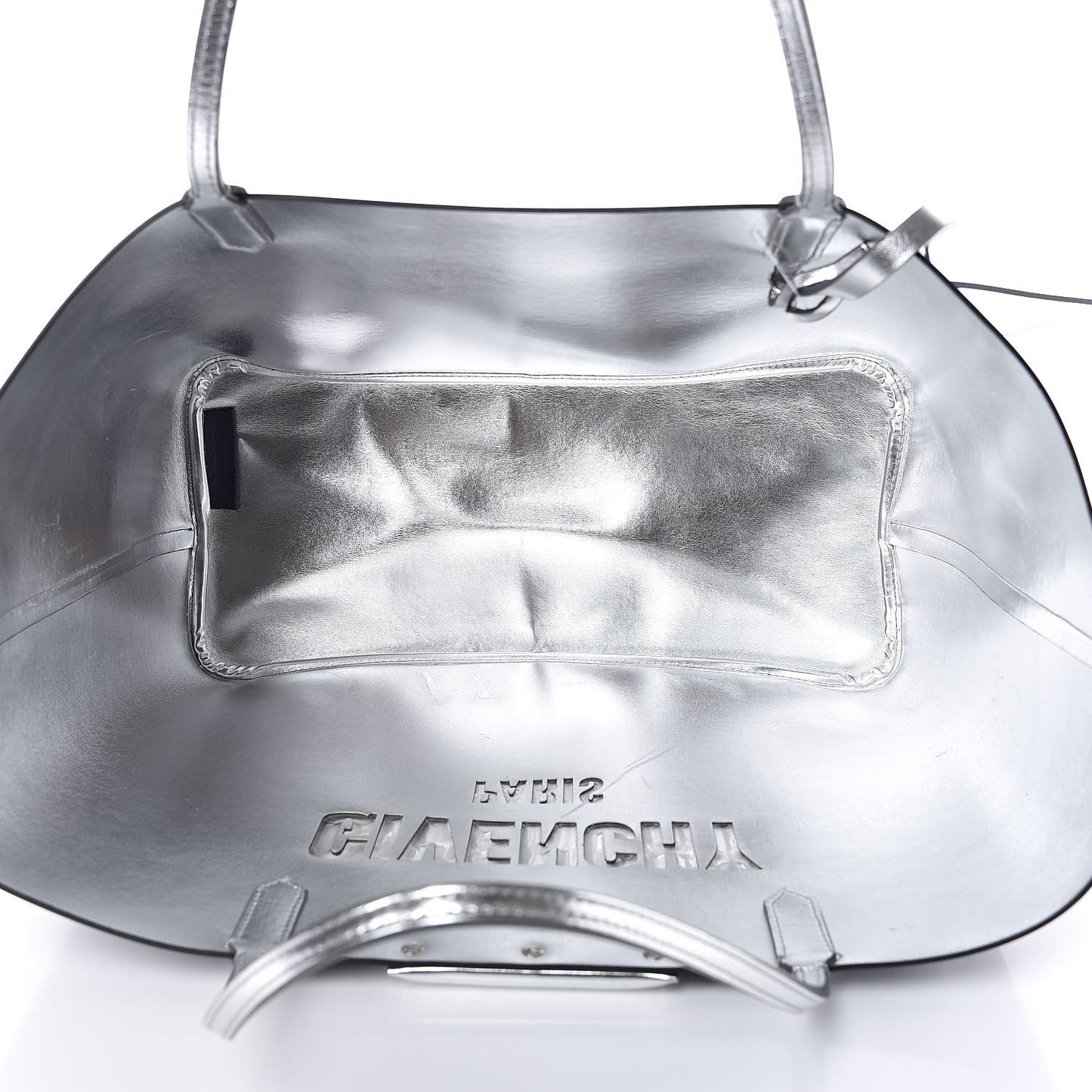 Calfskin Large Antigona Tote Night Blue Silver