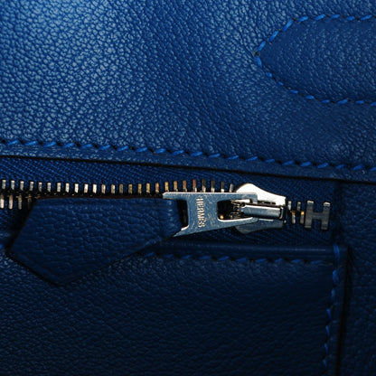 Hermes Taurillon Clemence Horseshoe Birkin 30 Etoupe Mykonos 16 of 21