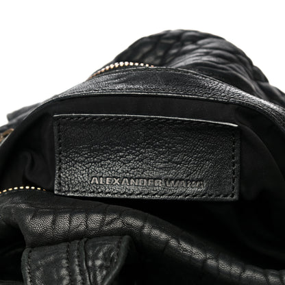 Alexander Wang Pebbled Lambskin Rocco Black Antique Brass Hardware 7 of 10