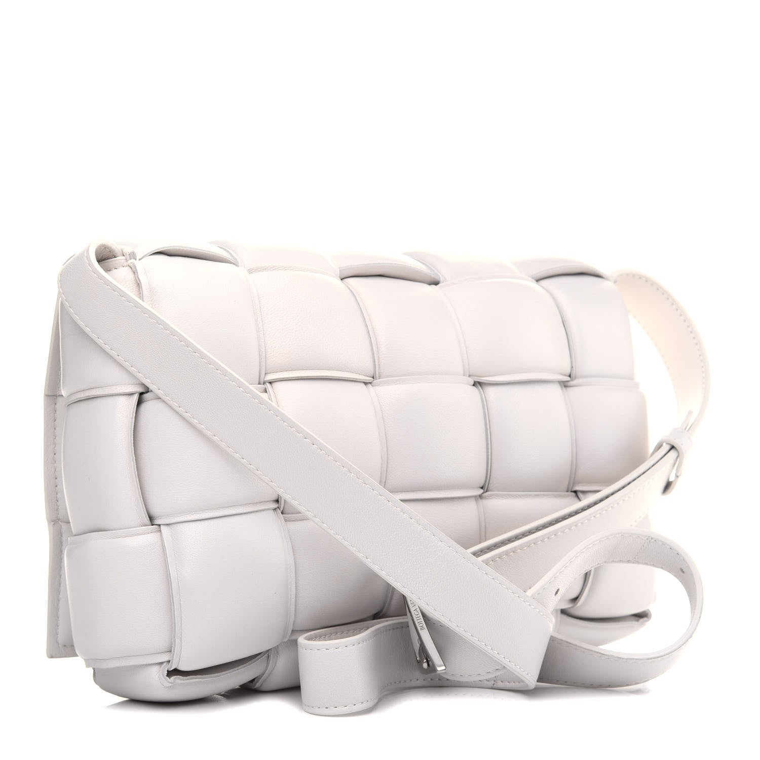 Bottega Veneta Nappa Maxi Intreccio Padded Cassette Crossbody Bag Chalk 3 of 13