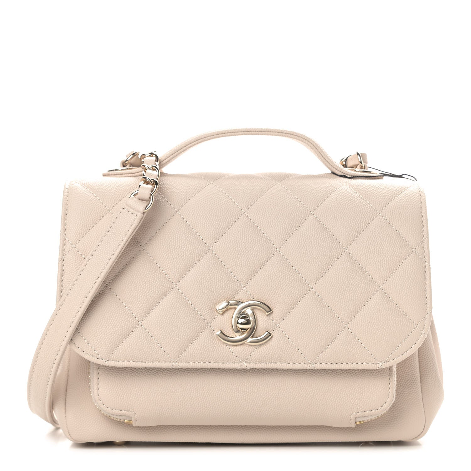 Chanel Caviar Quilted Medium Business Affinity Flap Beige 1 of 9