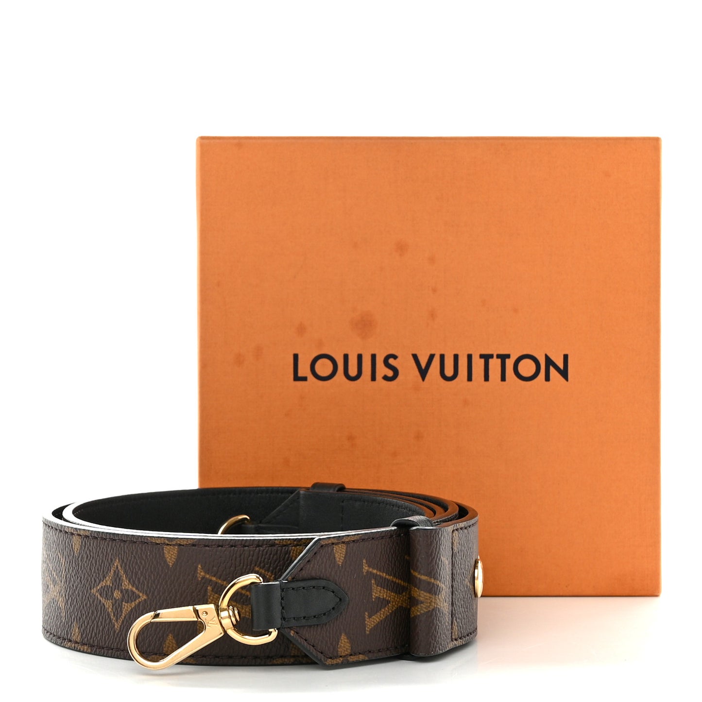 Monogram Adjustable Bandouliere Shoulder Strap Black