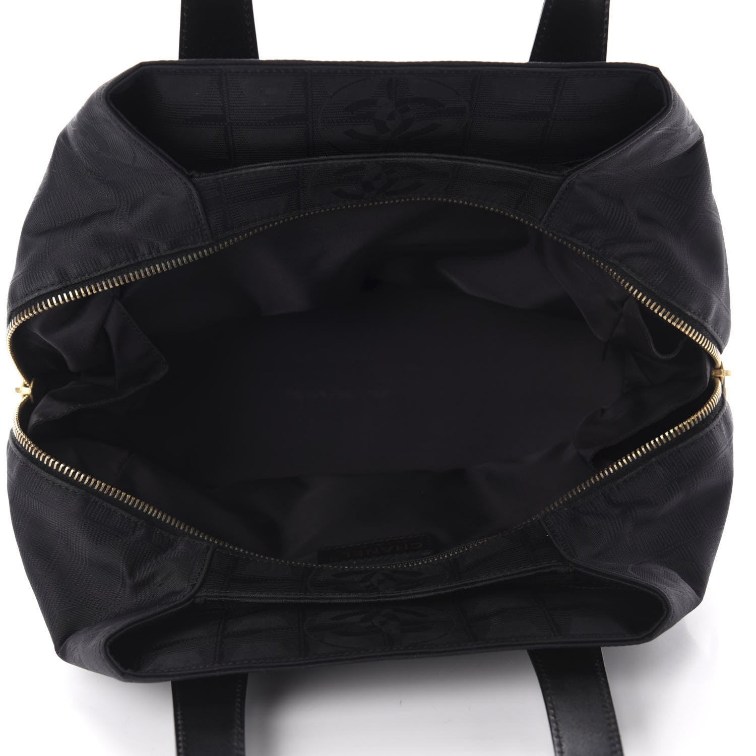 Chanel Nylon Travel Tote Black 5 of 10