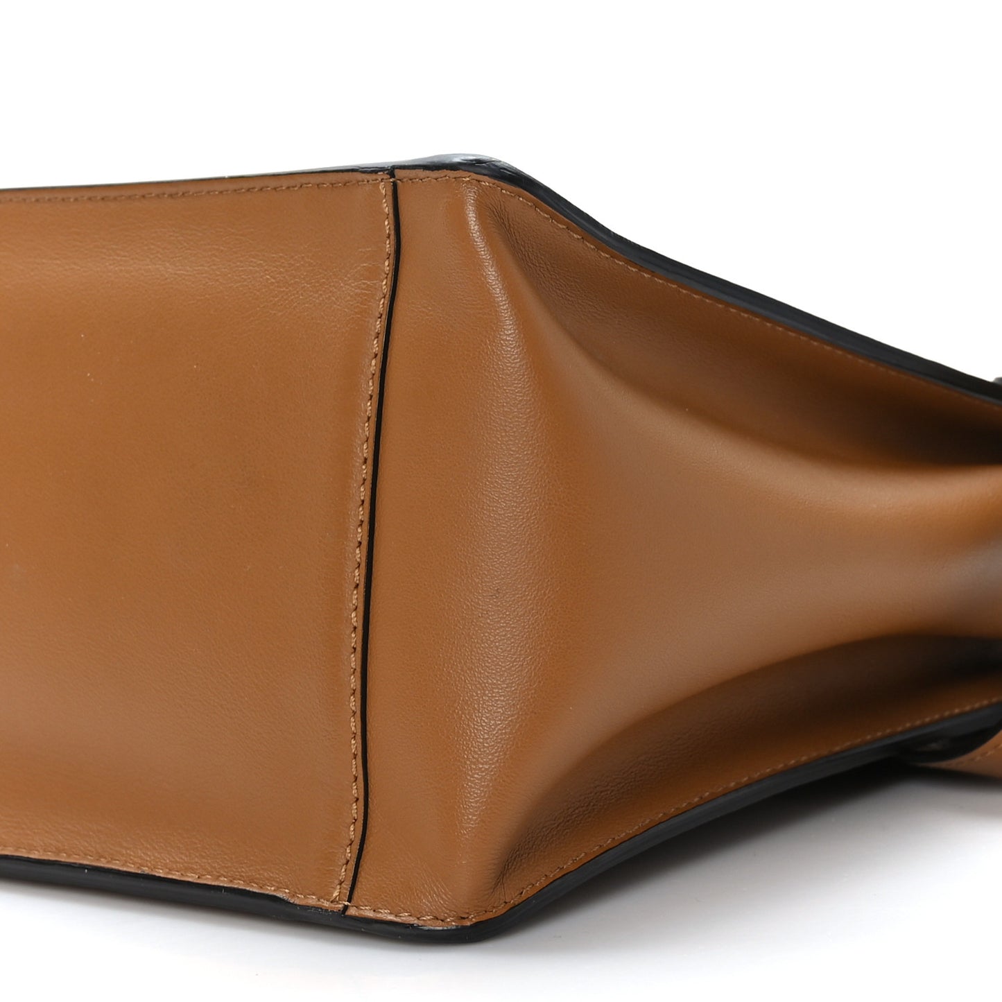 Vitello Grace Suede Snakeskin Small Flip Tote Nocciola Light Brown Marrone