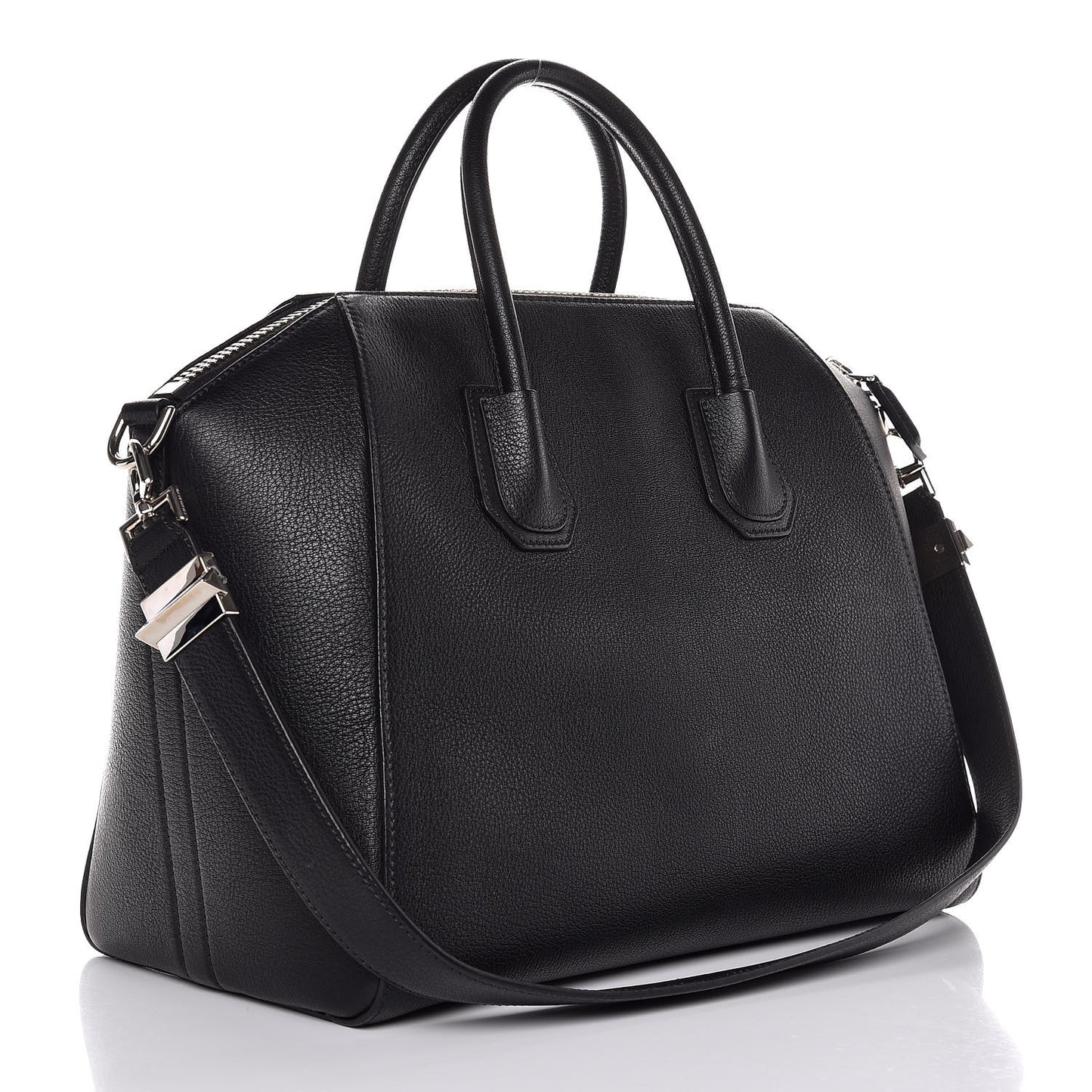 Sugar Goatskin Medium Antigona Black