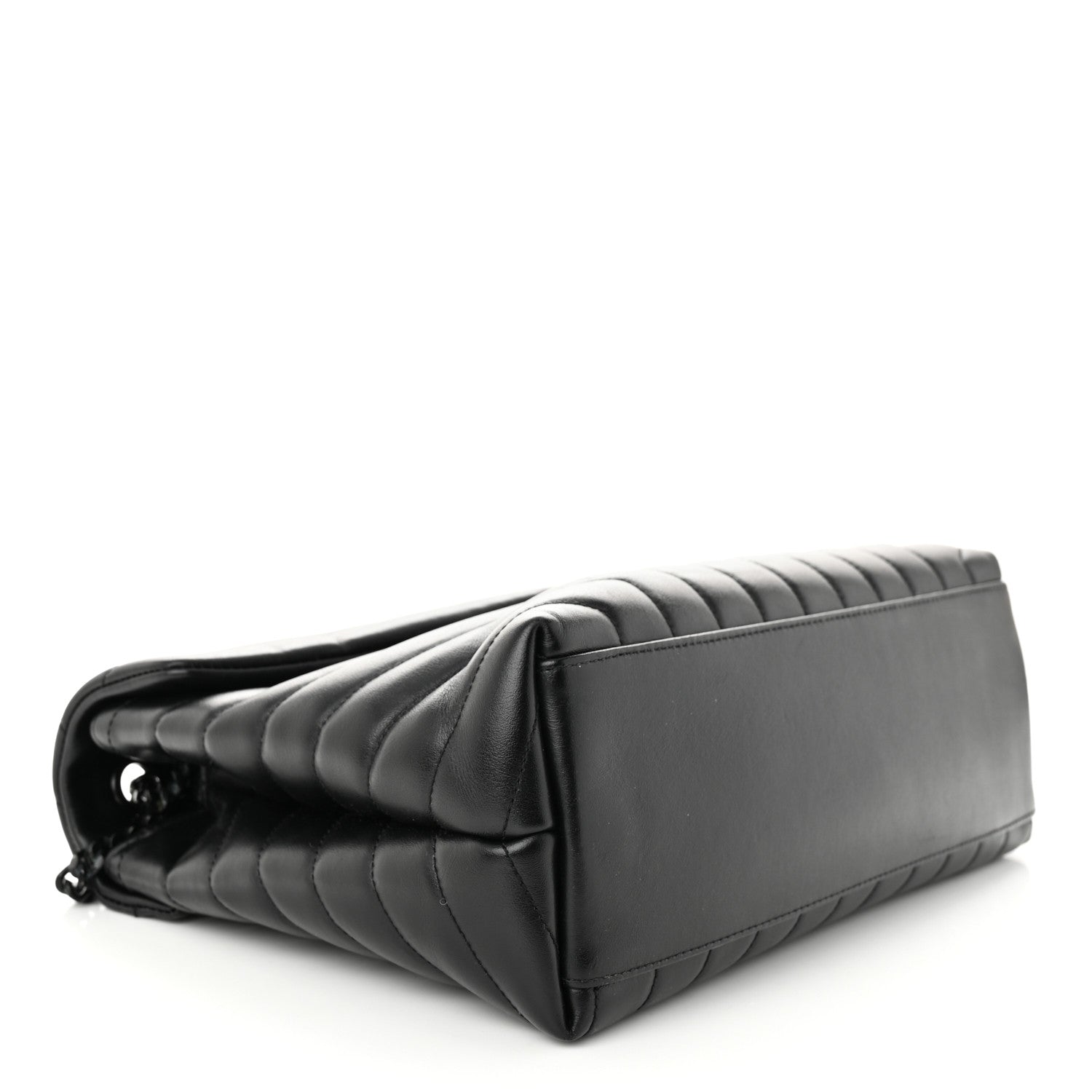Saint Laurent Calfskin Y Quilted Monogram Monochrome Medium Loulou Chain Satchel Black 4 of 11