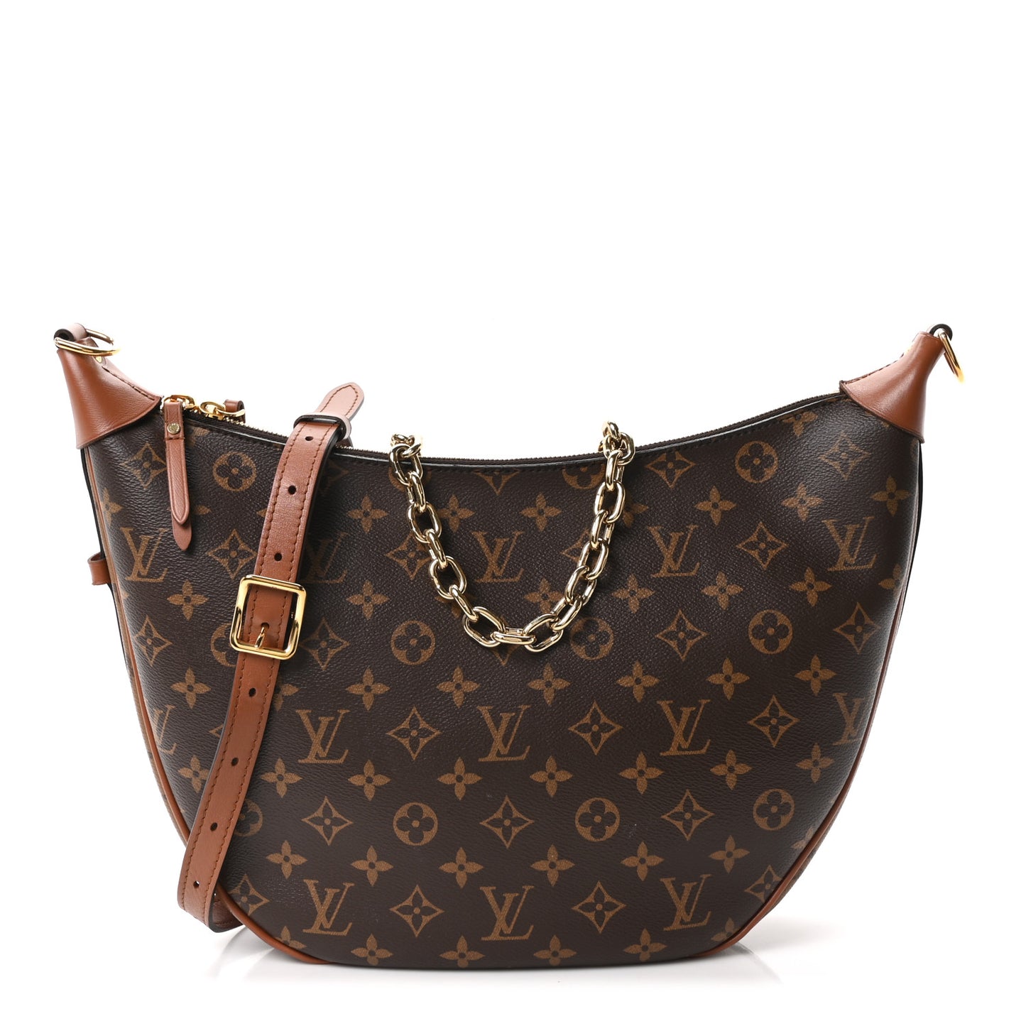 Reverse Monogram Loop Hobo