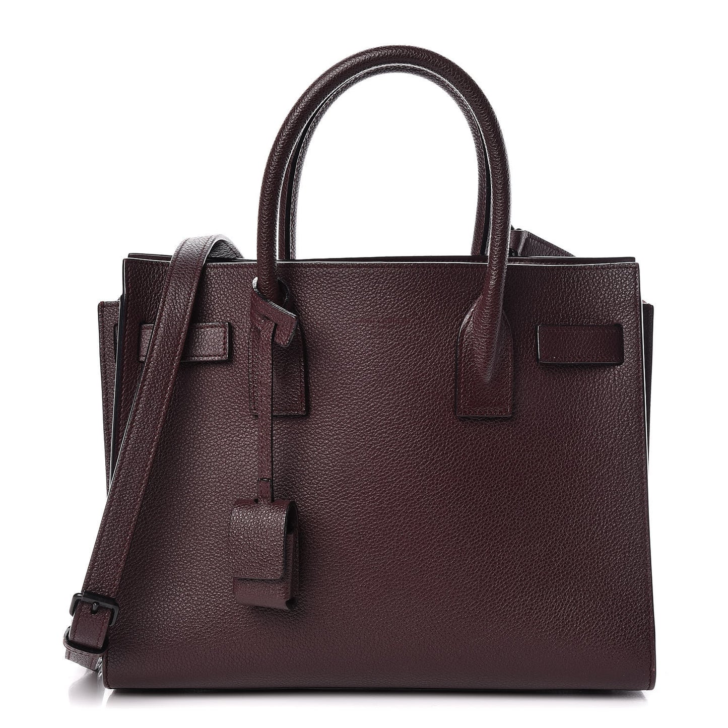 Grained Calfskin Baby Sac De Jour Amaranto