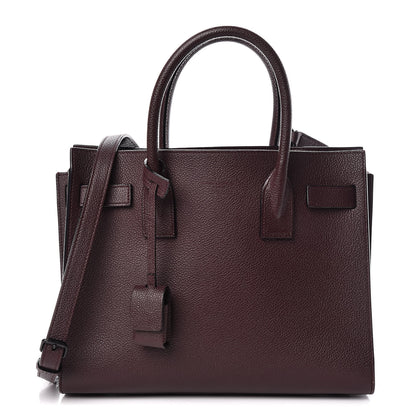 Saint Laurent Grained Calfskin Baby Sac De Jour Amaranto 1 of 12