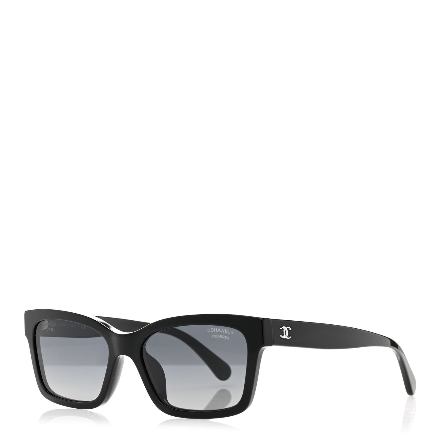 Acetate Polarized Square Sunglasses 5417-A Black