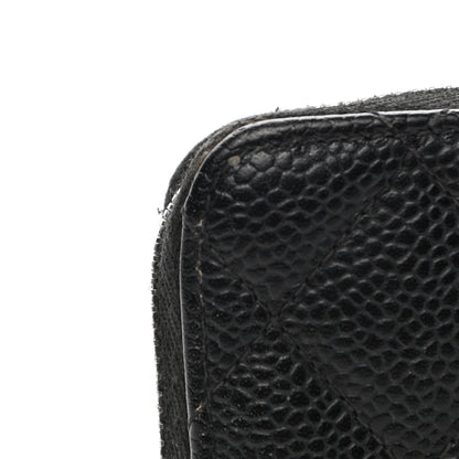 Chanel Caviar Quilted Zip Coin Purse Black 8 of 8