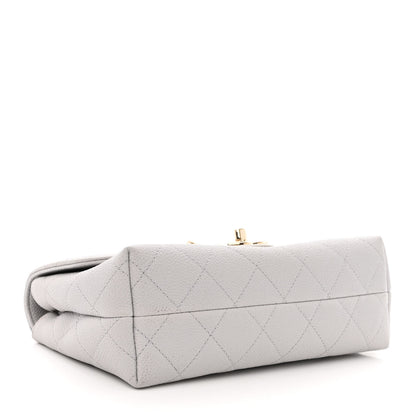 Chanel Caviar Quilted Small City Walk Flap Light Grey 4 of 10