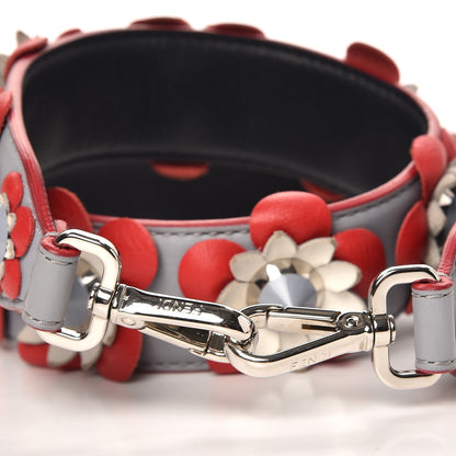 Fendi Vitello Dolce Flowerland Studded Strap You Ardesia Blue Notte 3 of 4