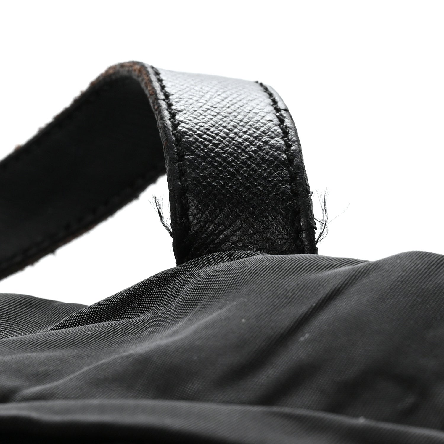 Prada Re-Nylon Saffiano Logo Double Buckle Backpack Black 11 of 11