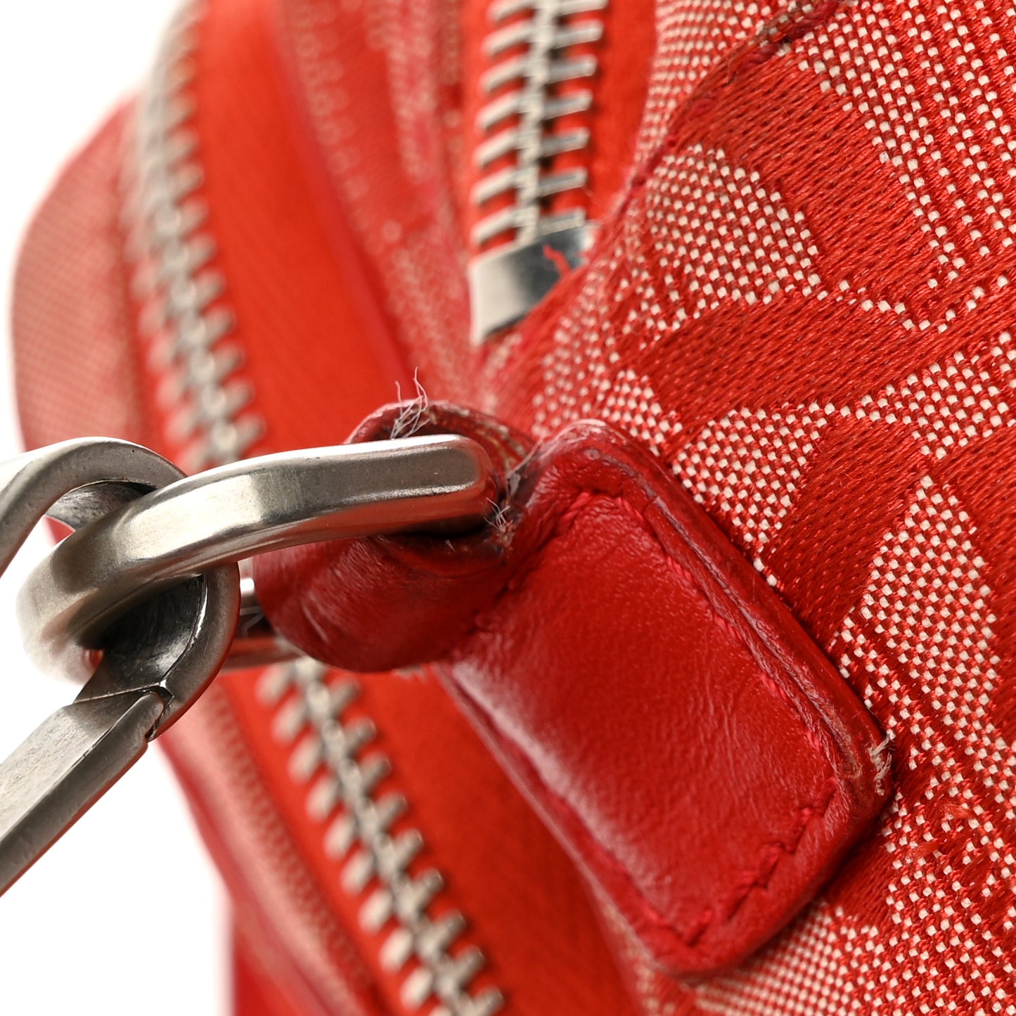Nylon Small Travel Tote Red