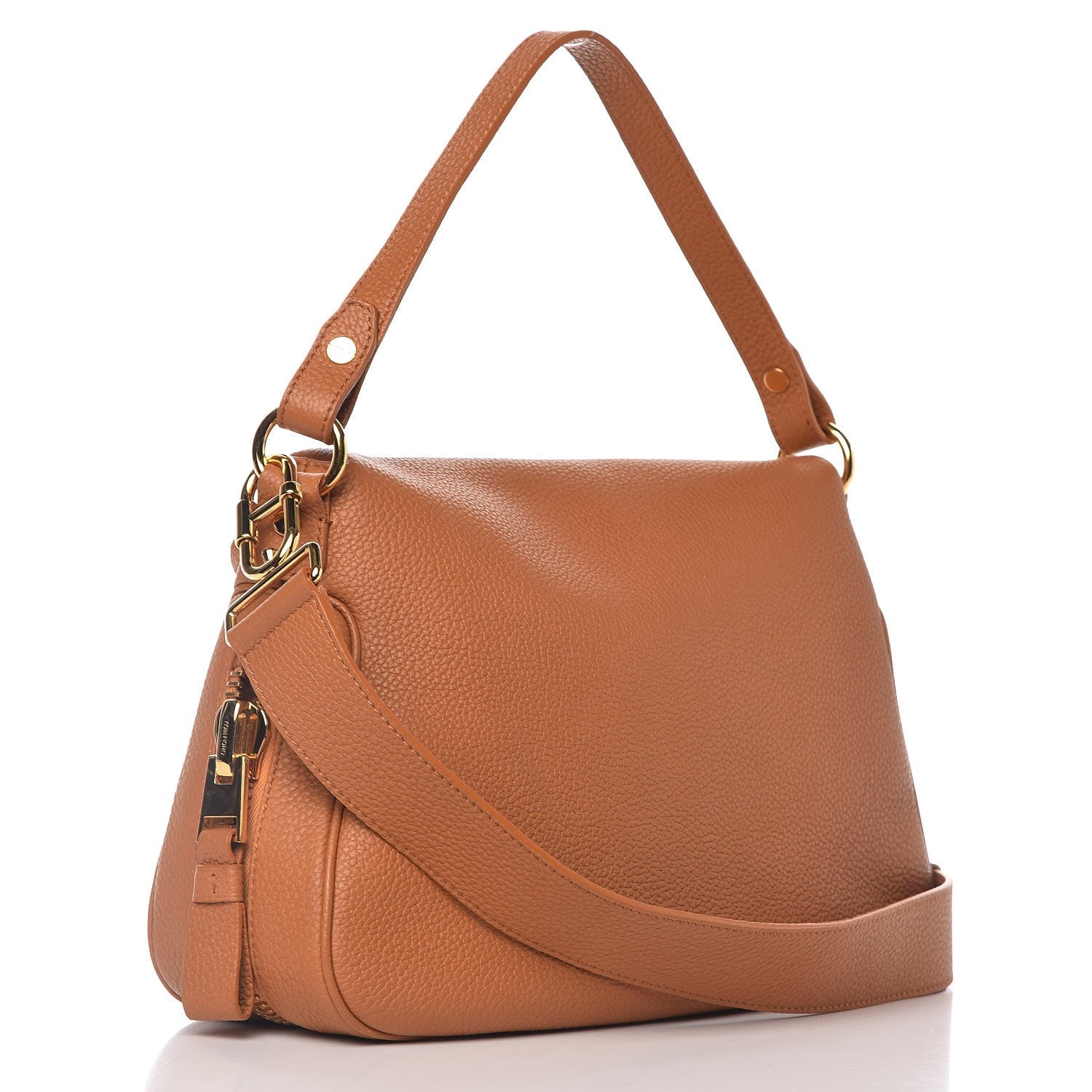 Tom Ford Pebbled Calfskin Medium Jennifer Whiskey 4 of 8