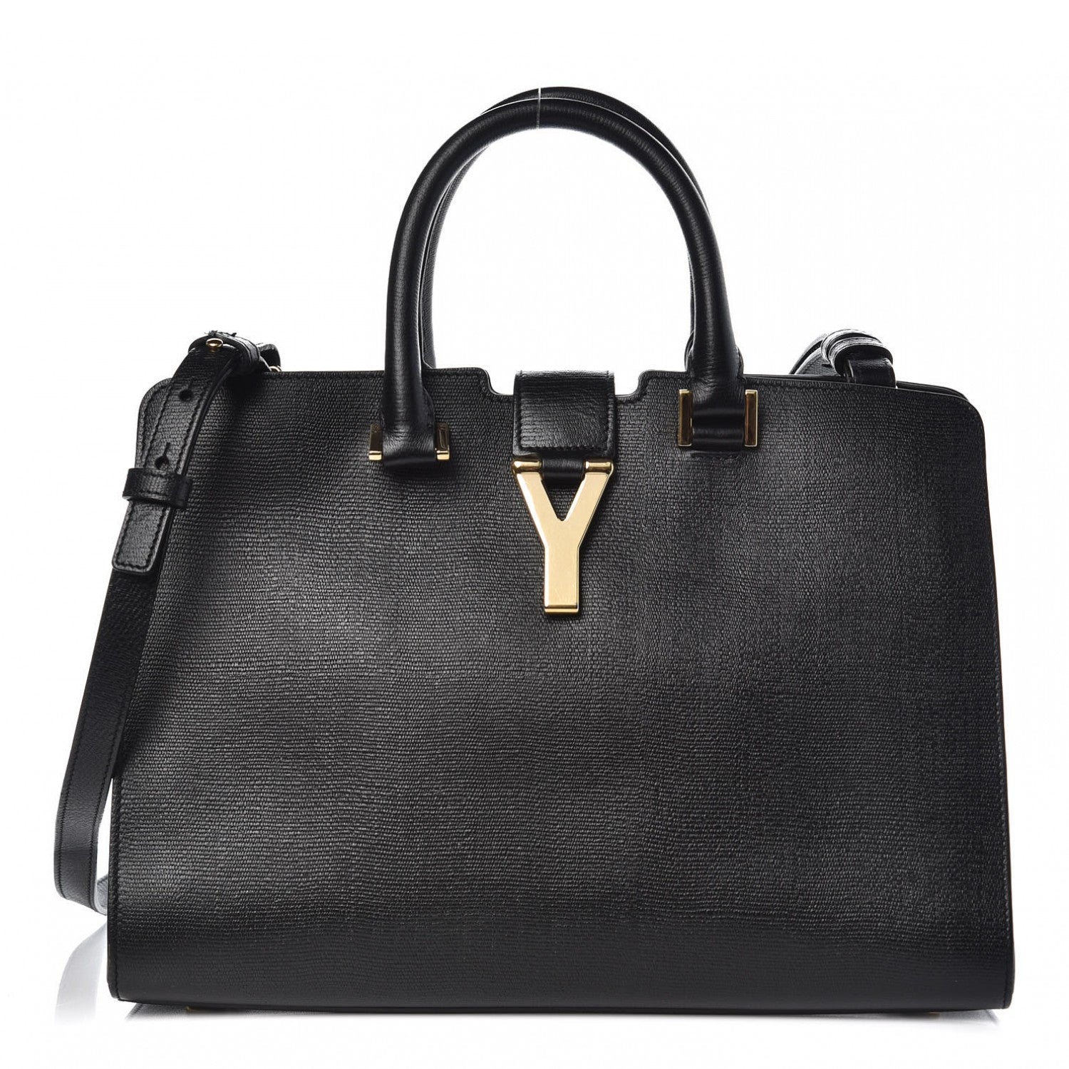 Saint Laurent Textured Calfskin Small Classic Y Cabas Black 1 of 11