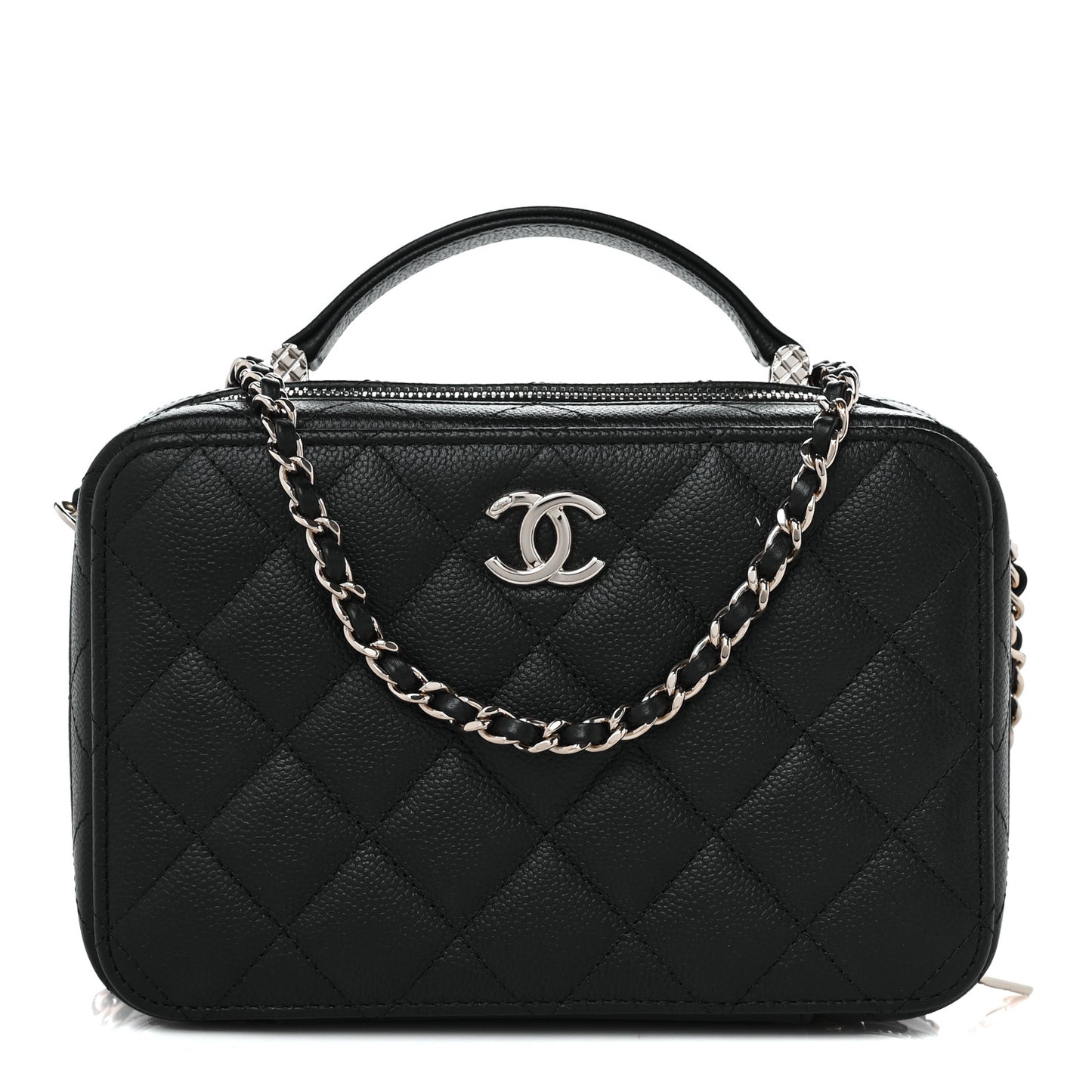 Caviar Quilted Vanity Case Black