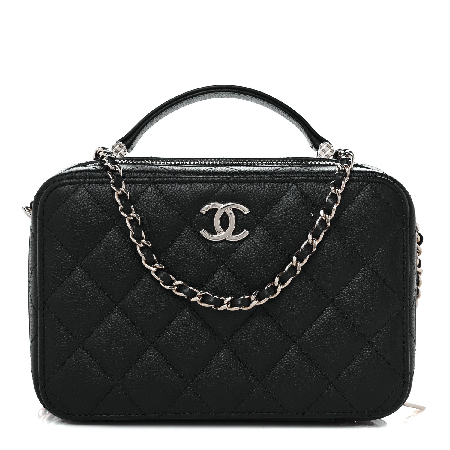 Chanel Caviar Quilted Vanity Case Black 1 of 10