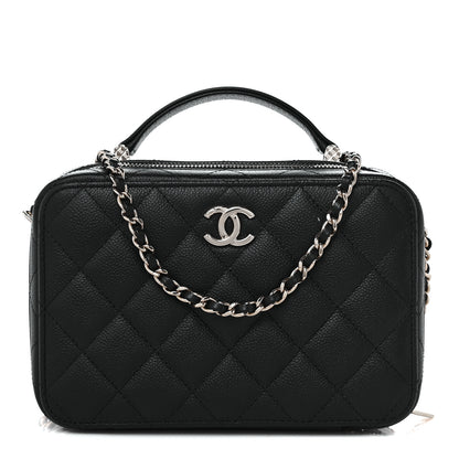 Chanel Caviar Quilted Vanity Case Black 1 of 10