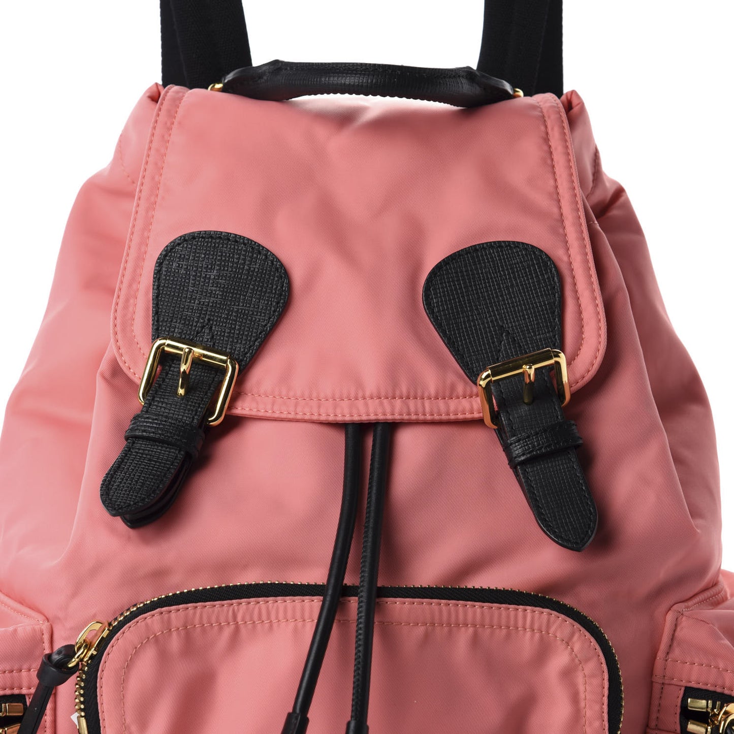 Nylon Medium Rucksack Backpack Bright Coral Pink