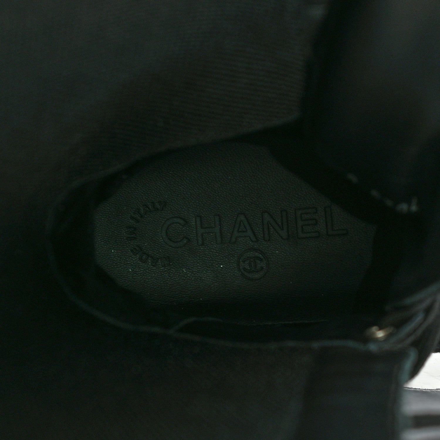 Chanel Tweed Patent Calfskin Sneaker High Boots 39 Black 7 of 10
