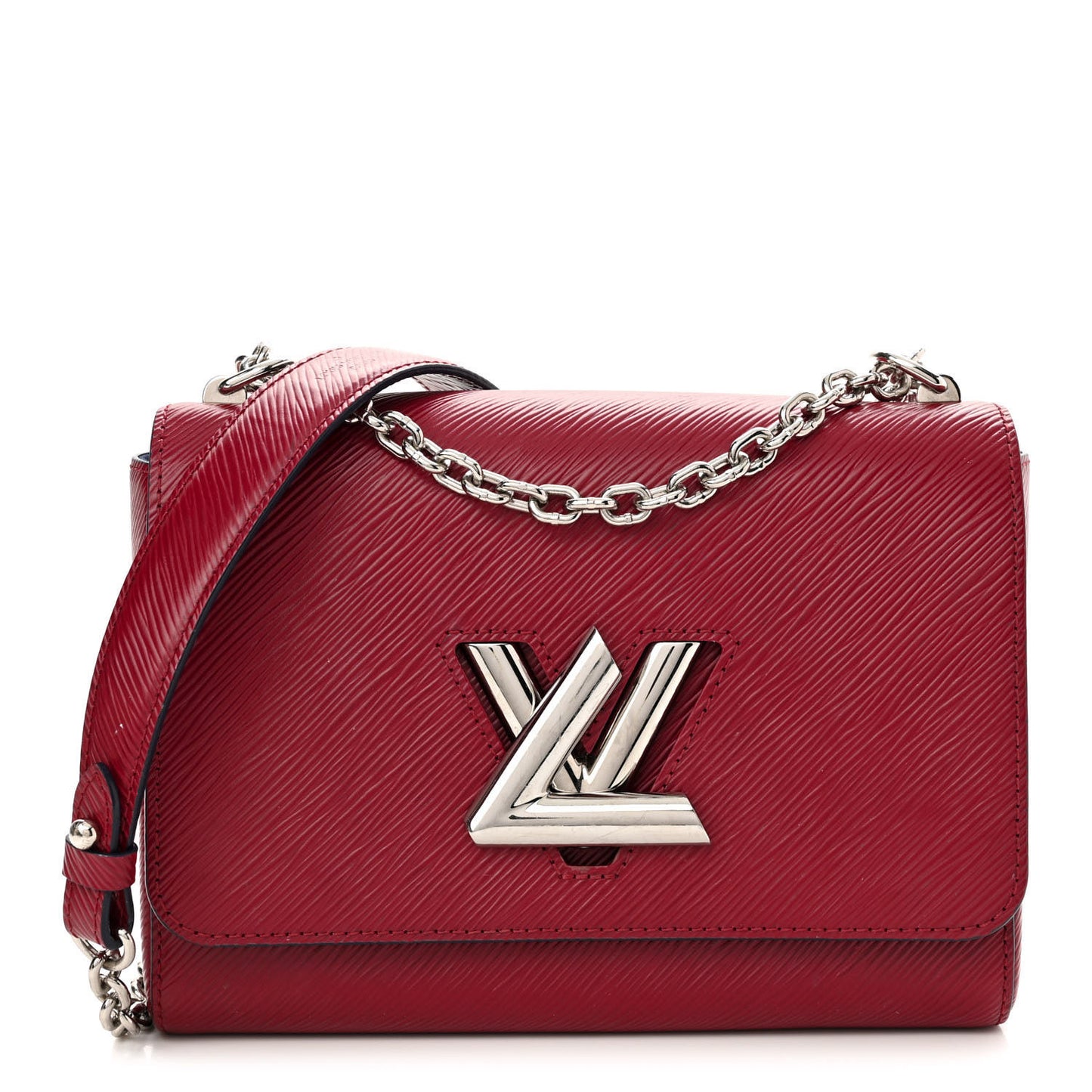 Epi Twist Shoulder Bag MM Fuchsia