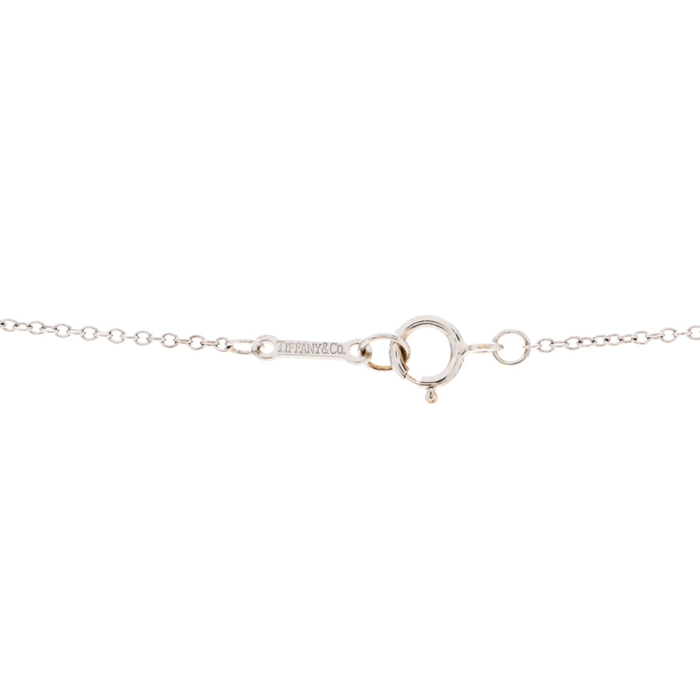 18K White Gold Diamond Paloma Picasso Double Loving Heart Necklace