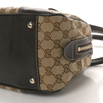 Gucci Monogram Small Princy Satchel Dark Brown 10 of 10