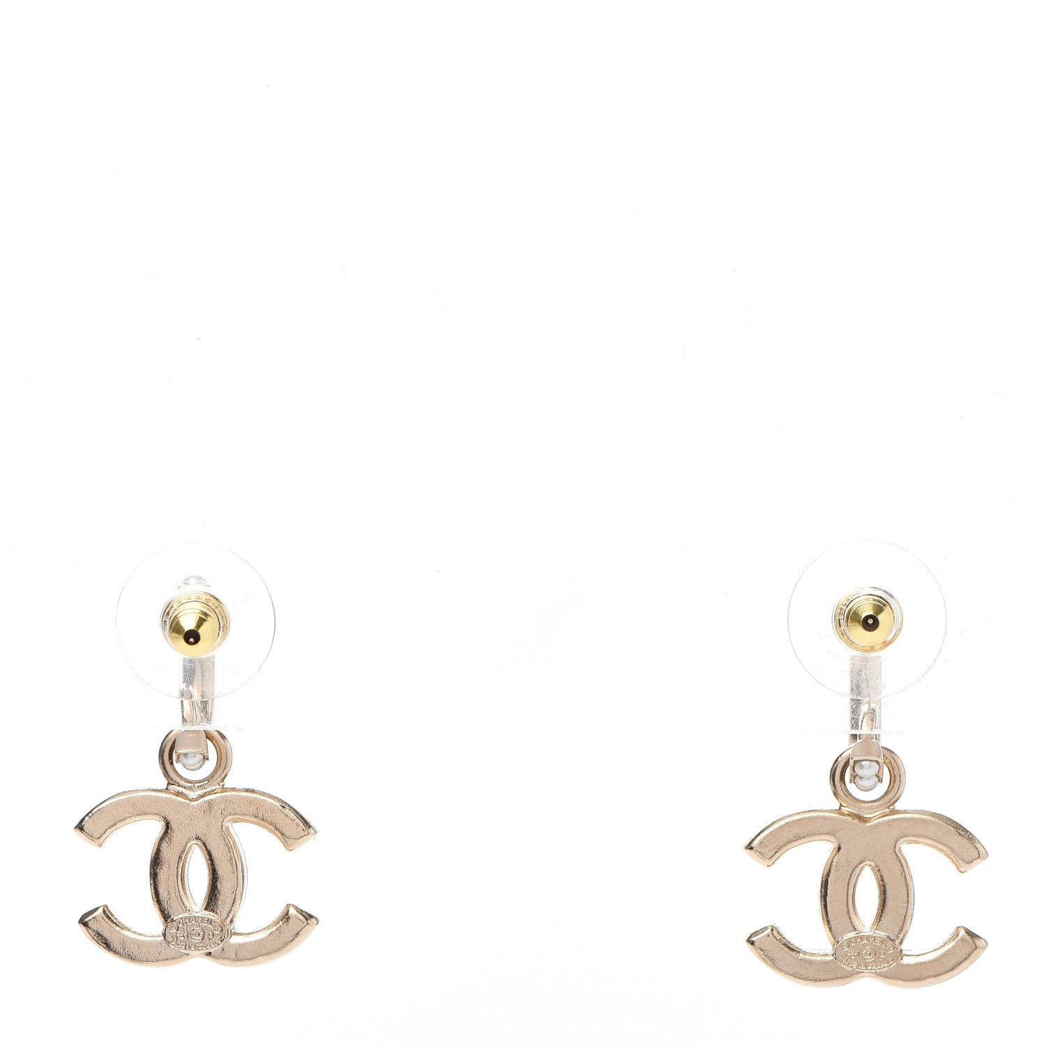 Chanel Pearl CC Hoop Drop Earring Gold 3 of 5