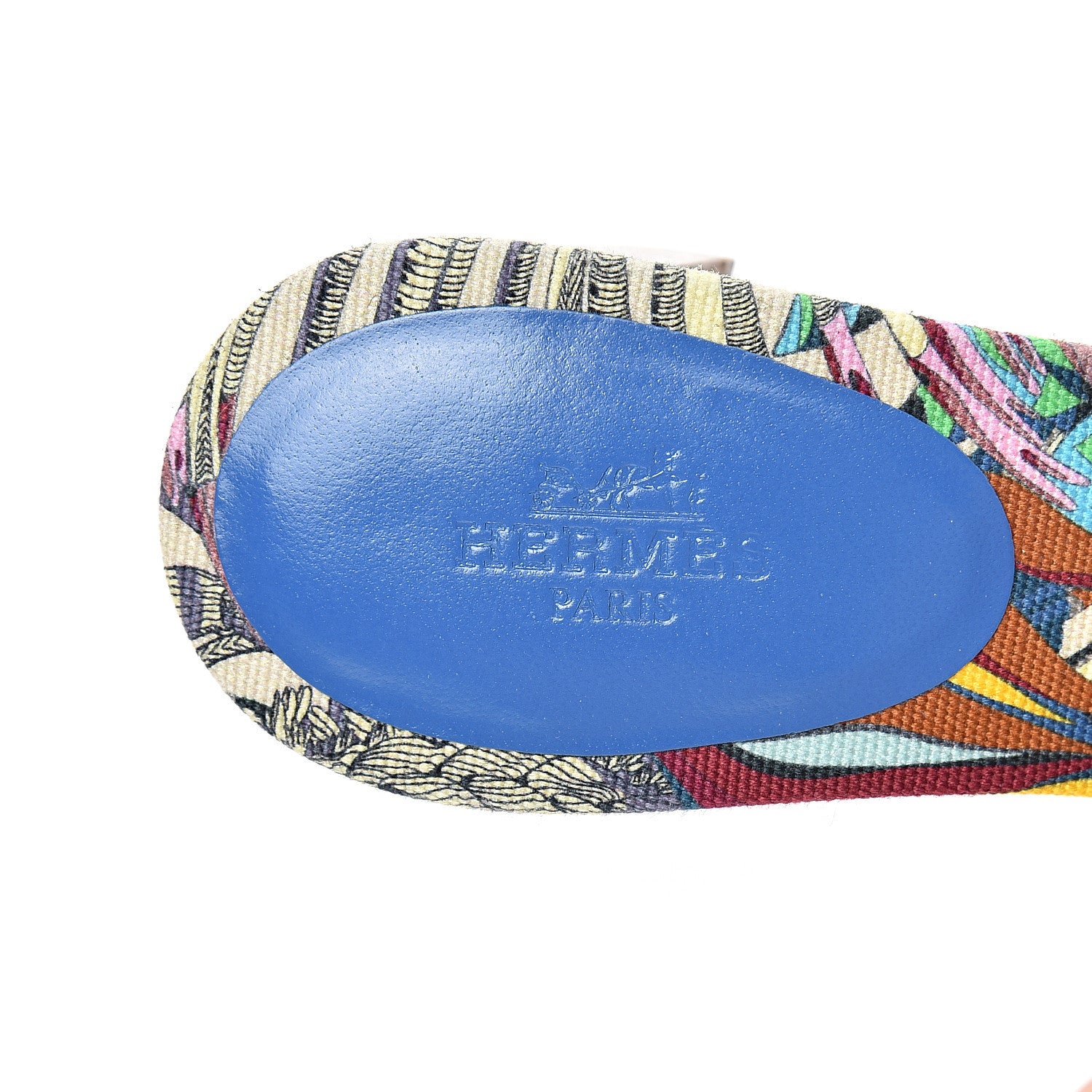 Hermes Calfskin Oasis Sandals 36 Bleu Zanzibar 7 of 8