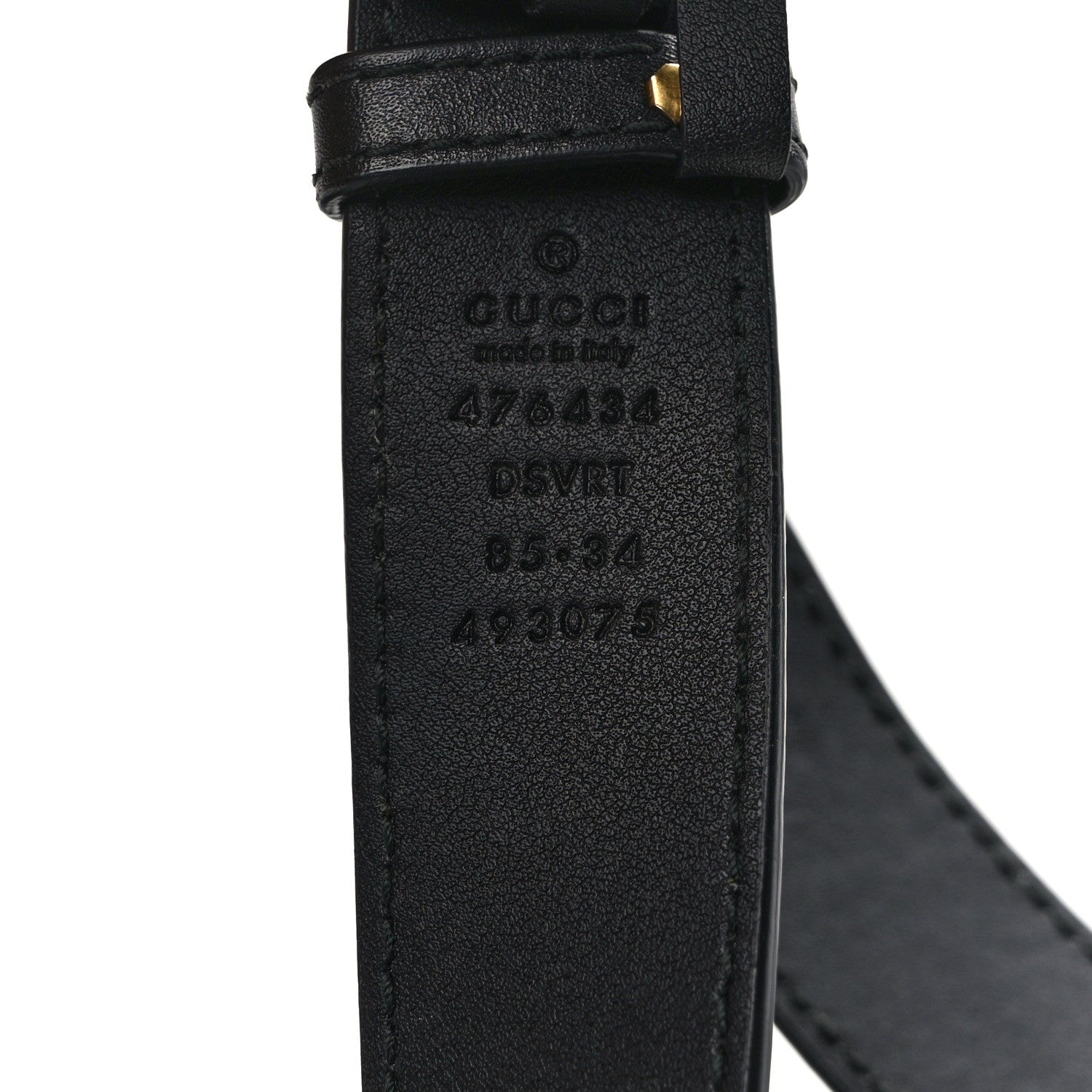 Gucci Calfskin Matelasse GG Marmont Belt Bag 85 34 Black 12 of 12