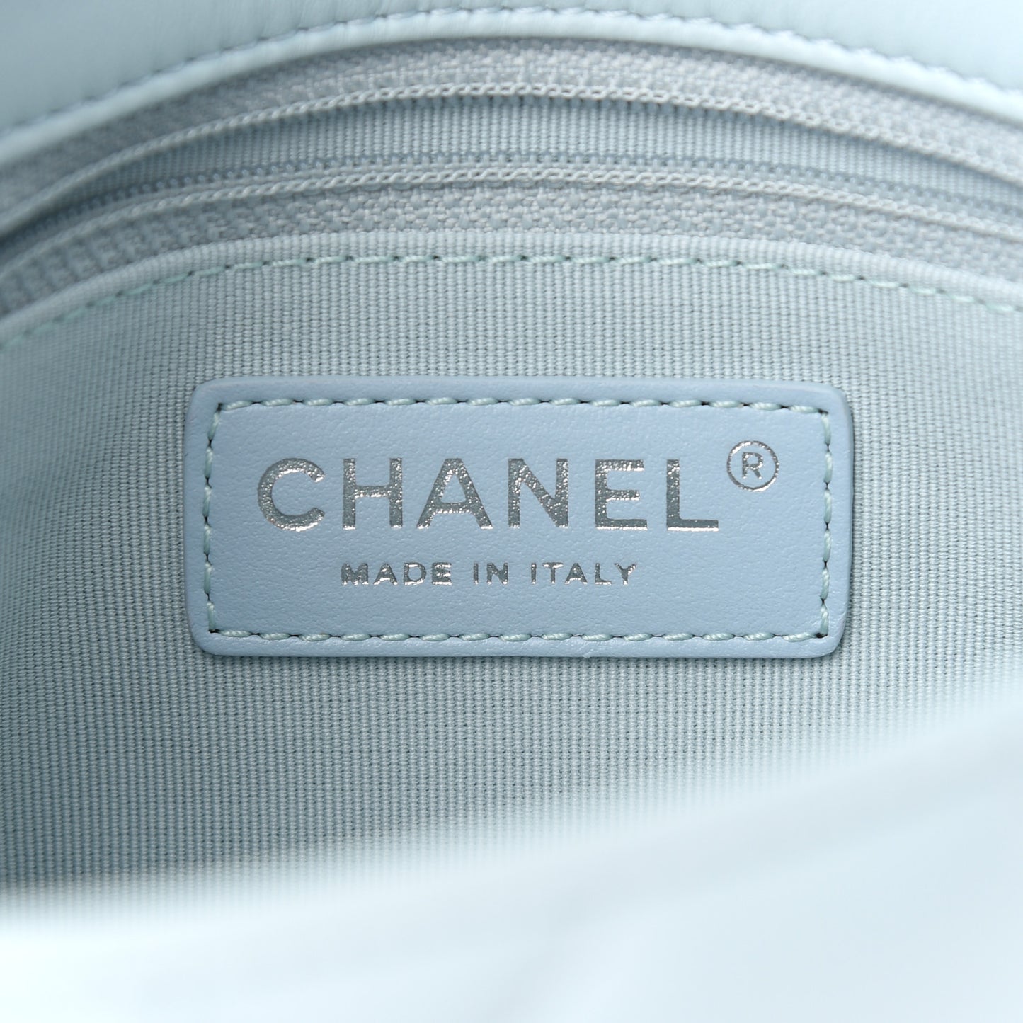 Lambskin Quilted Mini My Perfect Flap Light Blue