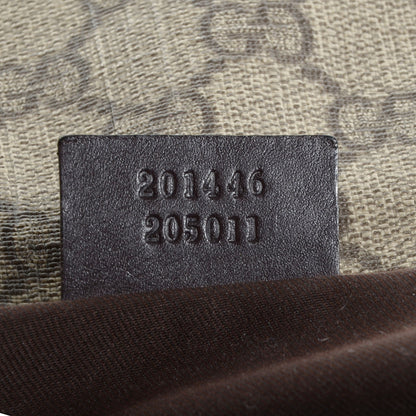 Gucci GG Plus Monogram Large Flat Messenger Bag Beige Brown 7 of 7
