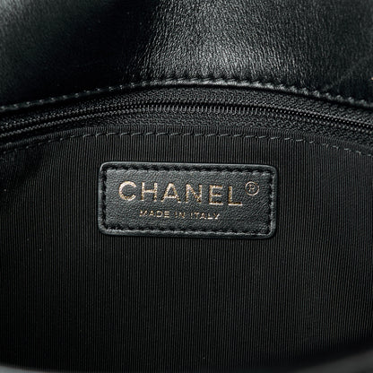 Chanel Calfskin Stitched CC Case Flap Bag Black 6 of 11