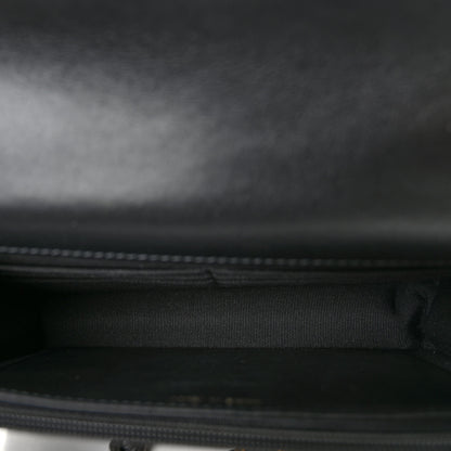 Chanel Tweed Quilted Chanel 19 Wallet On Chain WOC Black White 5 of 12