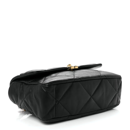 Chanel Lambskin Quilted Large Chanel 19 Flap Black 3 of 10