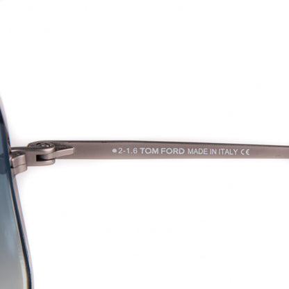 Tom Ford Ronnie Aviator Sunglasses TF439 Black Silver 6 of 7
