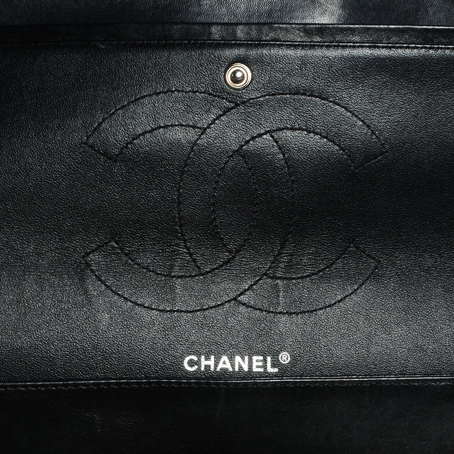 Patent Jumbo Double Flap Black
