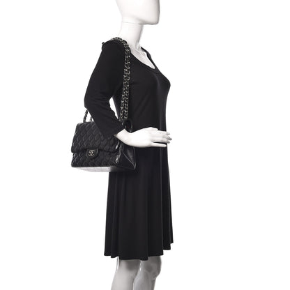 Chanel Lambskin Quilted Jumbo Double Flap Black 2 of 11