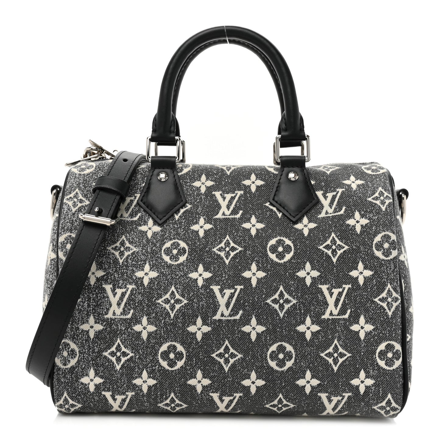 Denim Monogram Jacquard Speedy Bandouliere 25