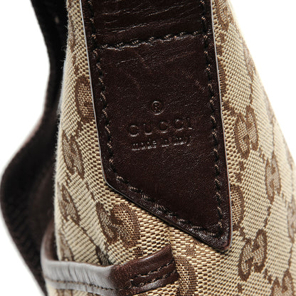 Gucci Monogram Calfskin Perforated Small Flat Messenger Bag Dark Brown 6 of 9