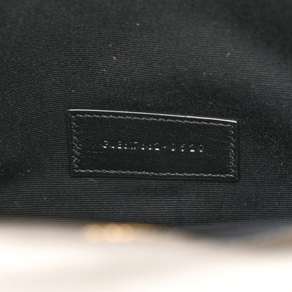 Saint Laurent Grain De Poudre Matelasse Chevron Monogram Envelope Clutch Earth 7 of 7