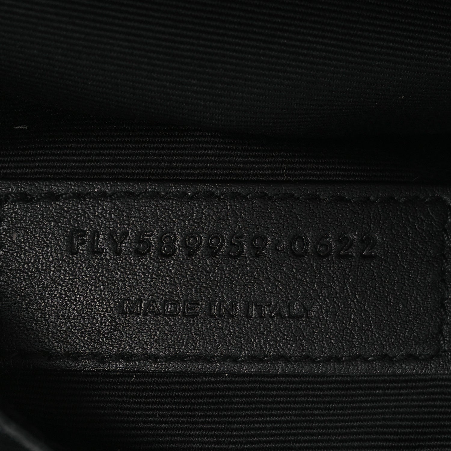 Saint Laurent Grain De Poudre Monogram Belt Bag Black 7 of 14