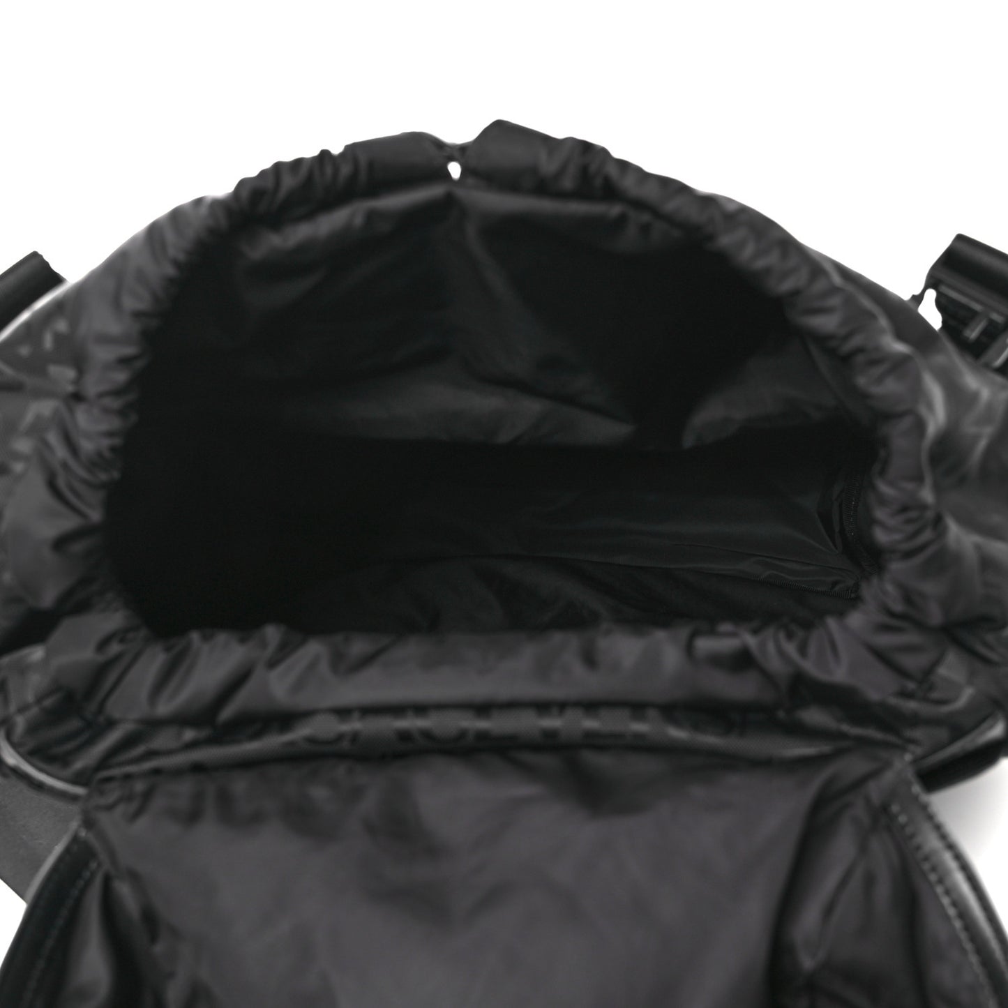 Nylon Logo Neo Backpack Black
