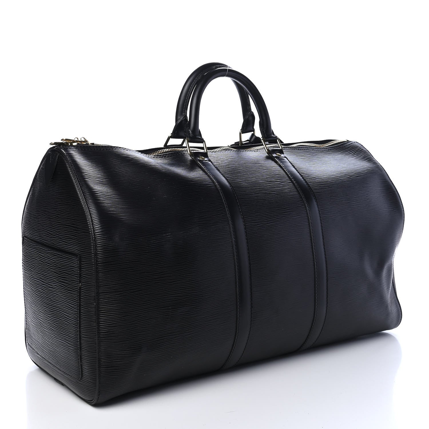 Louis Vuitton Epi Keepall 50 Black 2 of 9