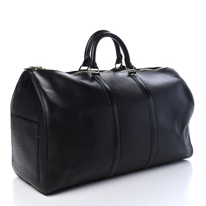 Louis Vuitton Epi Keepall 50 Black 2 of 9
