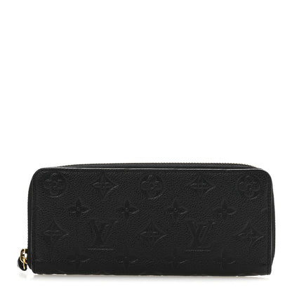 Louis Vuitton Empreinte Clemence Wallet Black 1 of 8